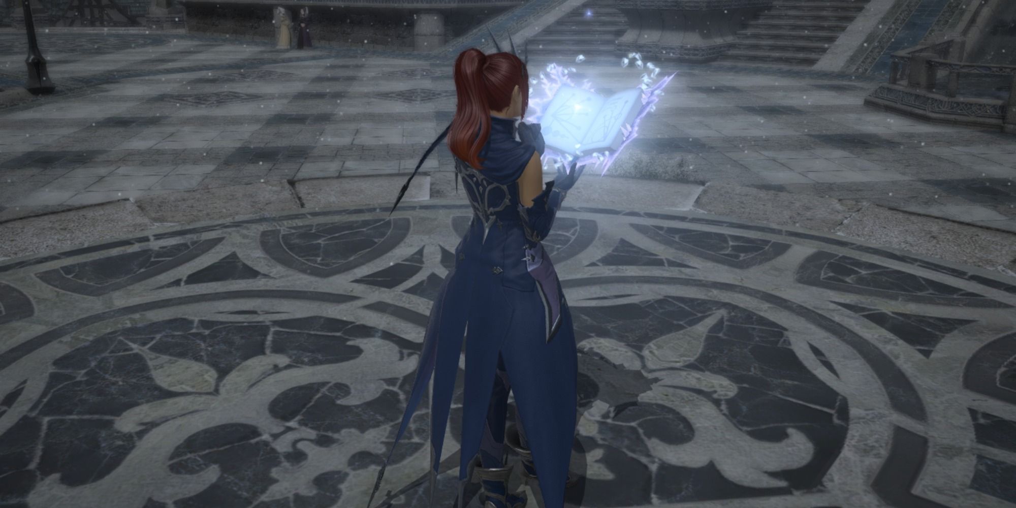 A Summoner with the Diamond Grimoire in Final Fantasy 14
