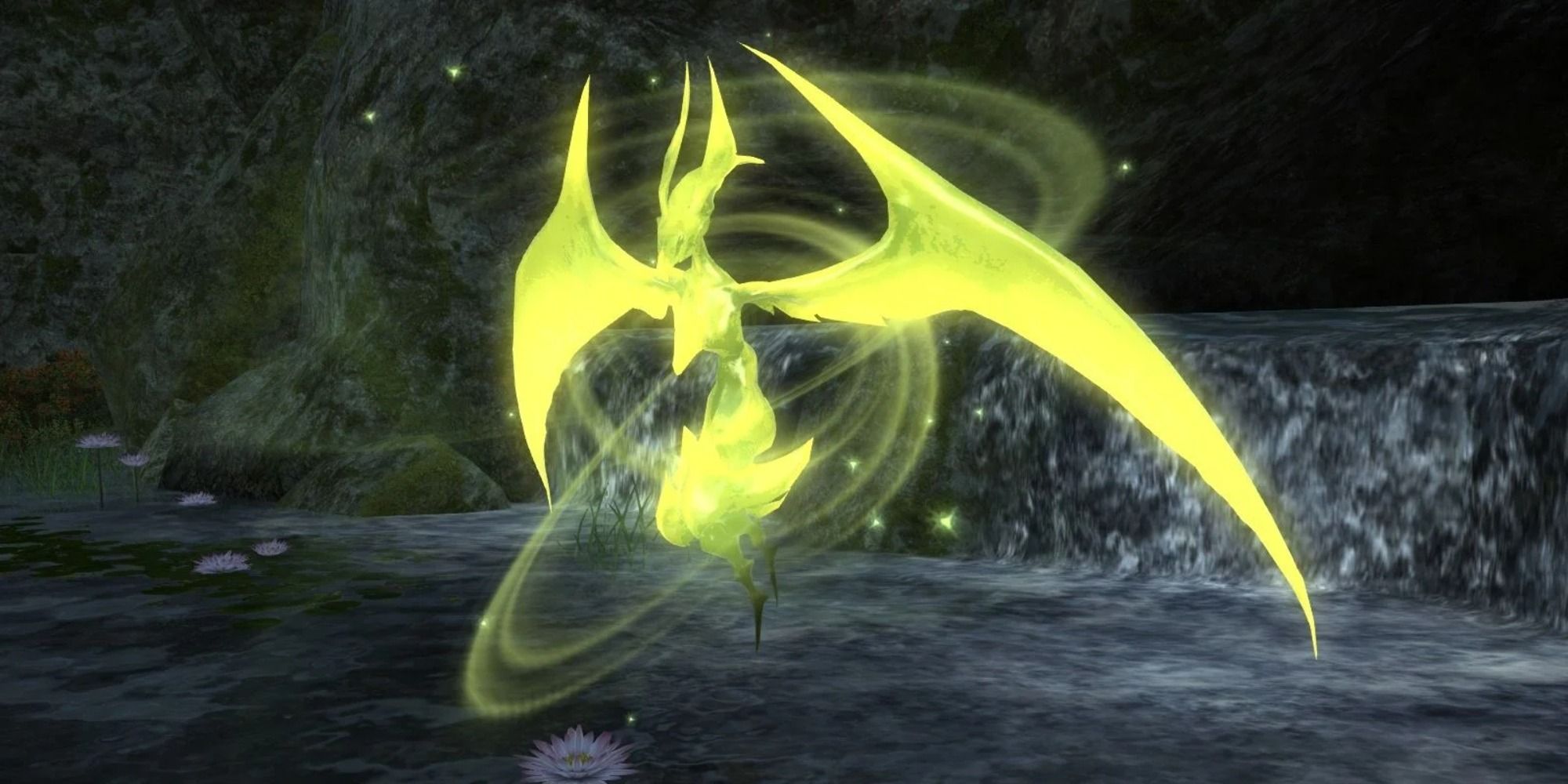 A Summoner calling out Garuda in Final Fantasy 14