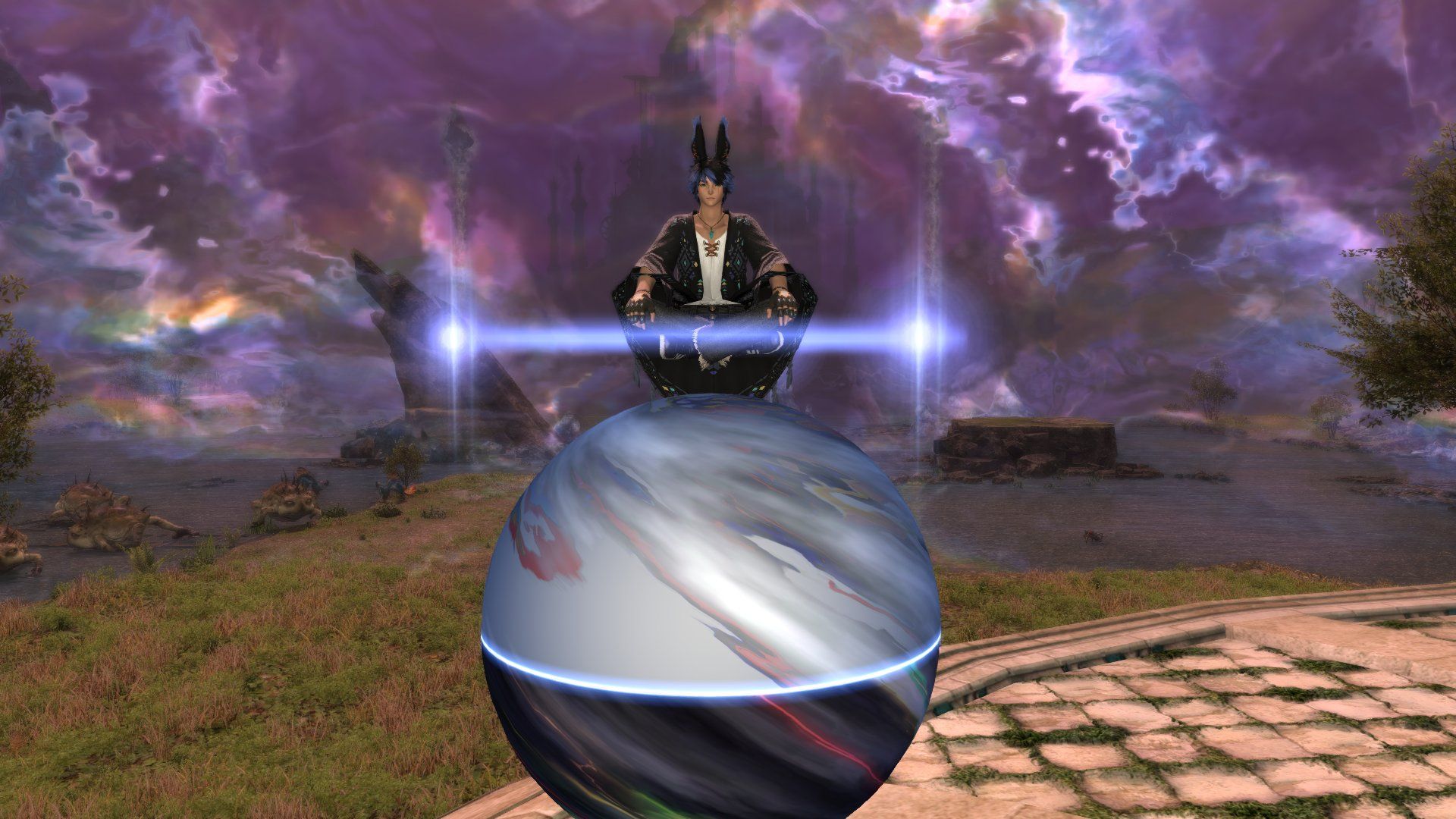 Final Fantsy 14 Reks on Ozma mount