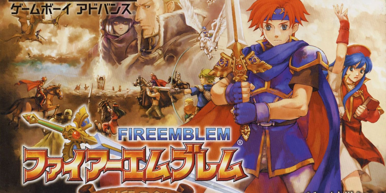 Fire Emblem The Binding Blade box art showing Roy posing with a sword.