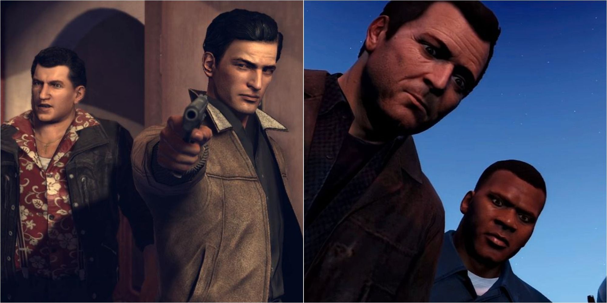 Games With Most Swearing Featured Split Image Mafia 2 and Grand Theft Auto
