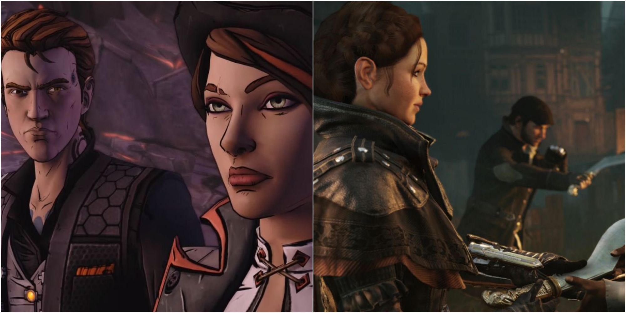 Games With Multiple Protagonist Featured Split Image Tale From The Borderlands and Assassin's Creed Syndicate