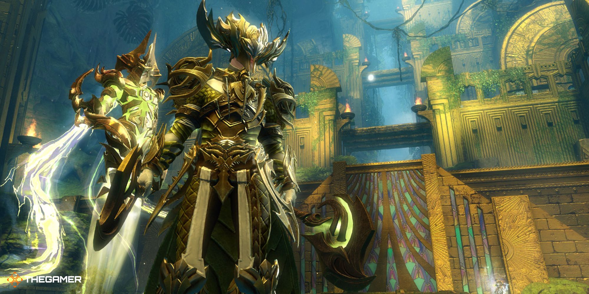 Guild Wars 2 - Player in Auric Basin