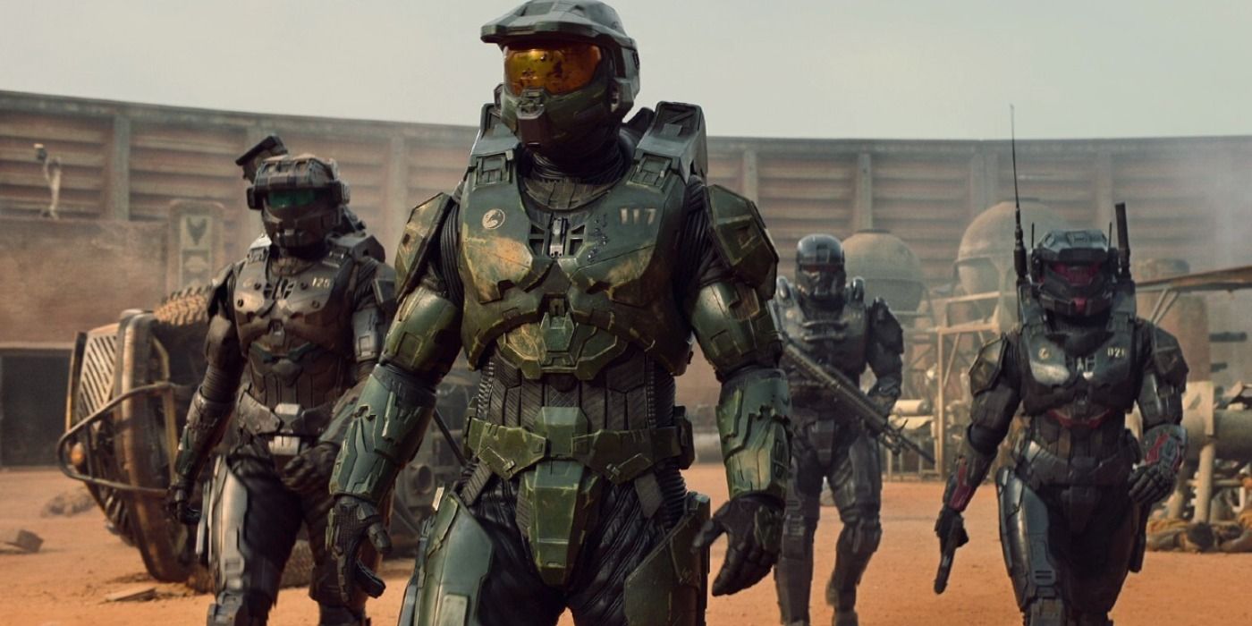Master Chief and Spartans from Silver Team in Halo show