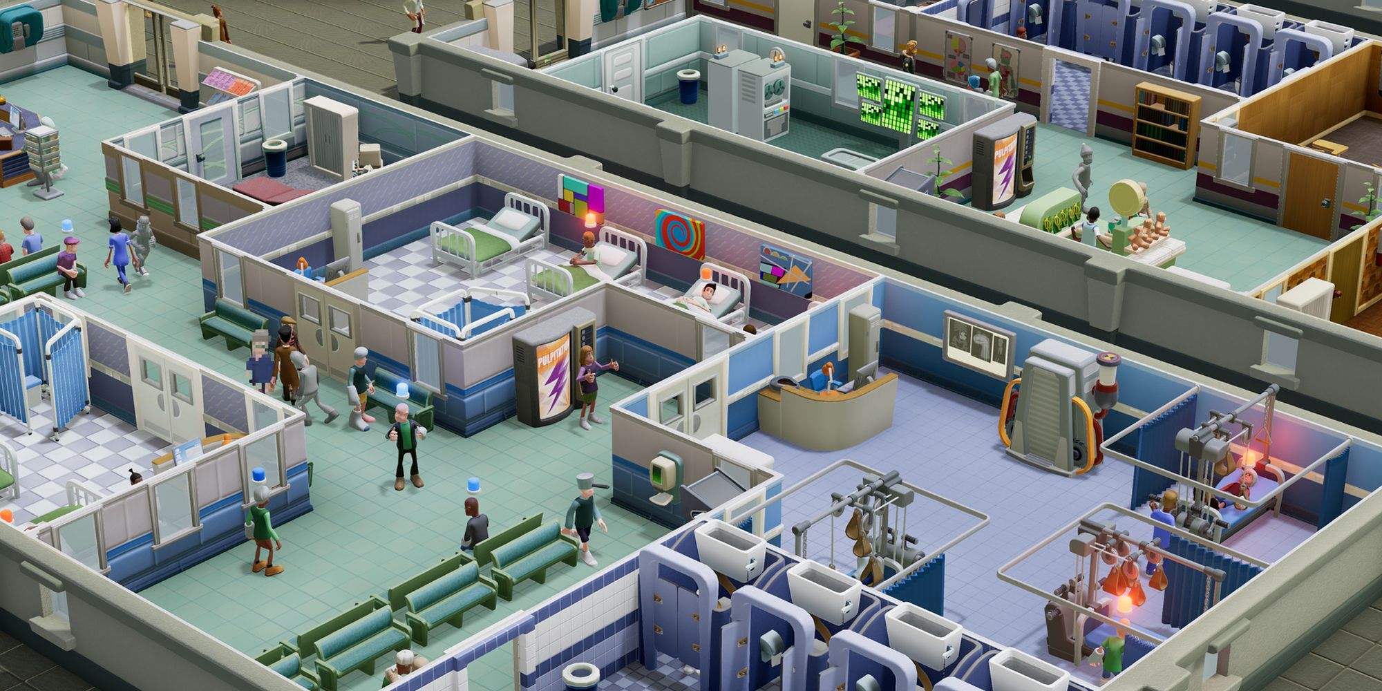 A Two Point Hospital Layout