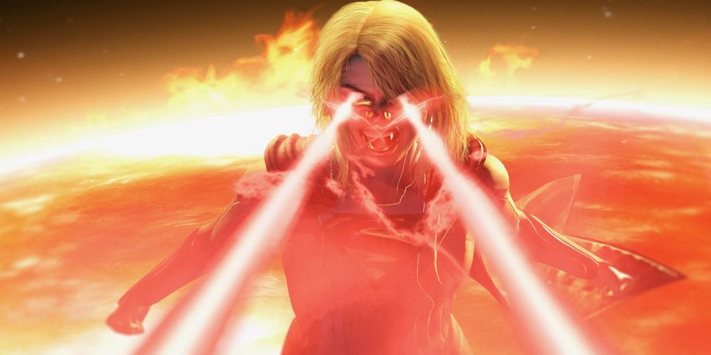 Injustice 2 Finisher Ranked Supergirl Laser Eyes