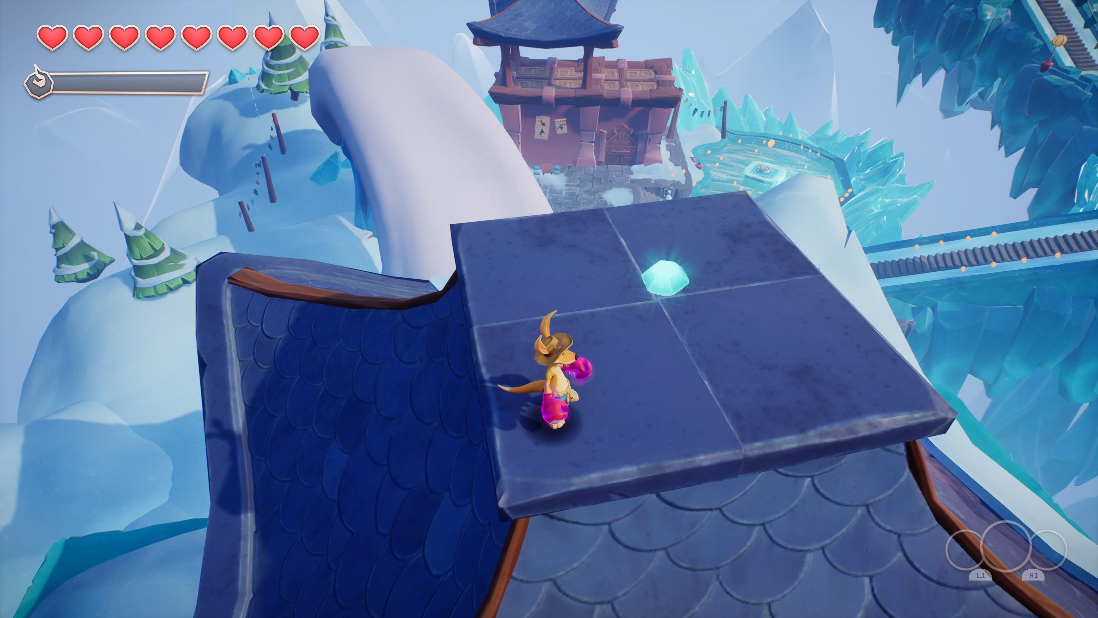 The Frozen Mountain's rooftop crystal