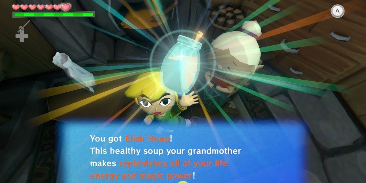 The Legend of Zelda Wind Waker Elixir Soup received from grandmother