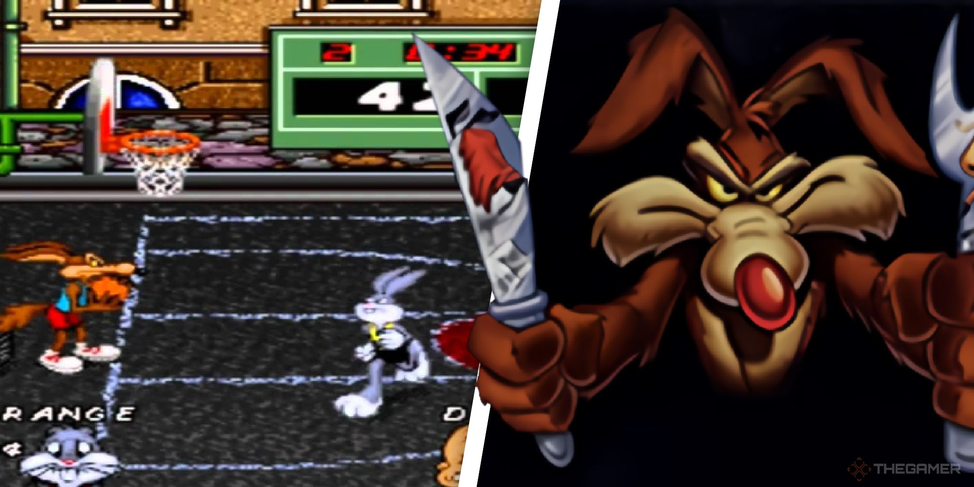 Looney Tunes games split image