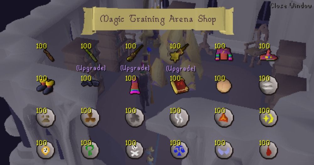 OSRS screenshot for the Mage Training Arena Shop