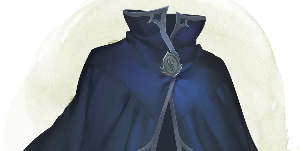 Blue mantle or cloak with silver lining