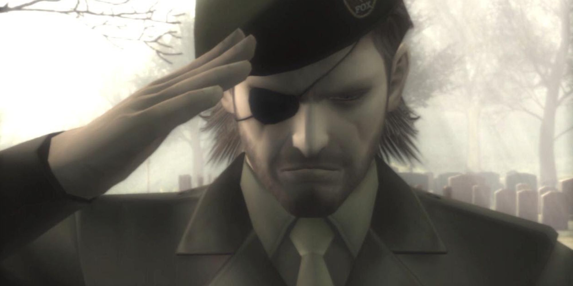 Metal Gear Solid 3 Screenshot Of Naked Snake Salute