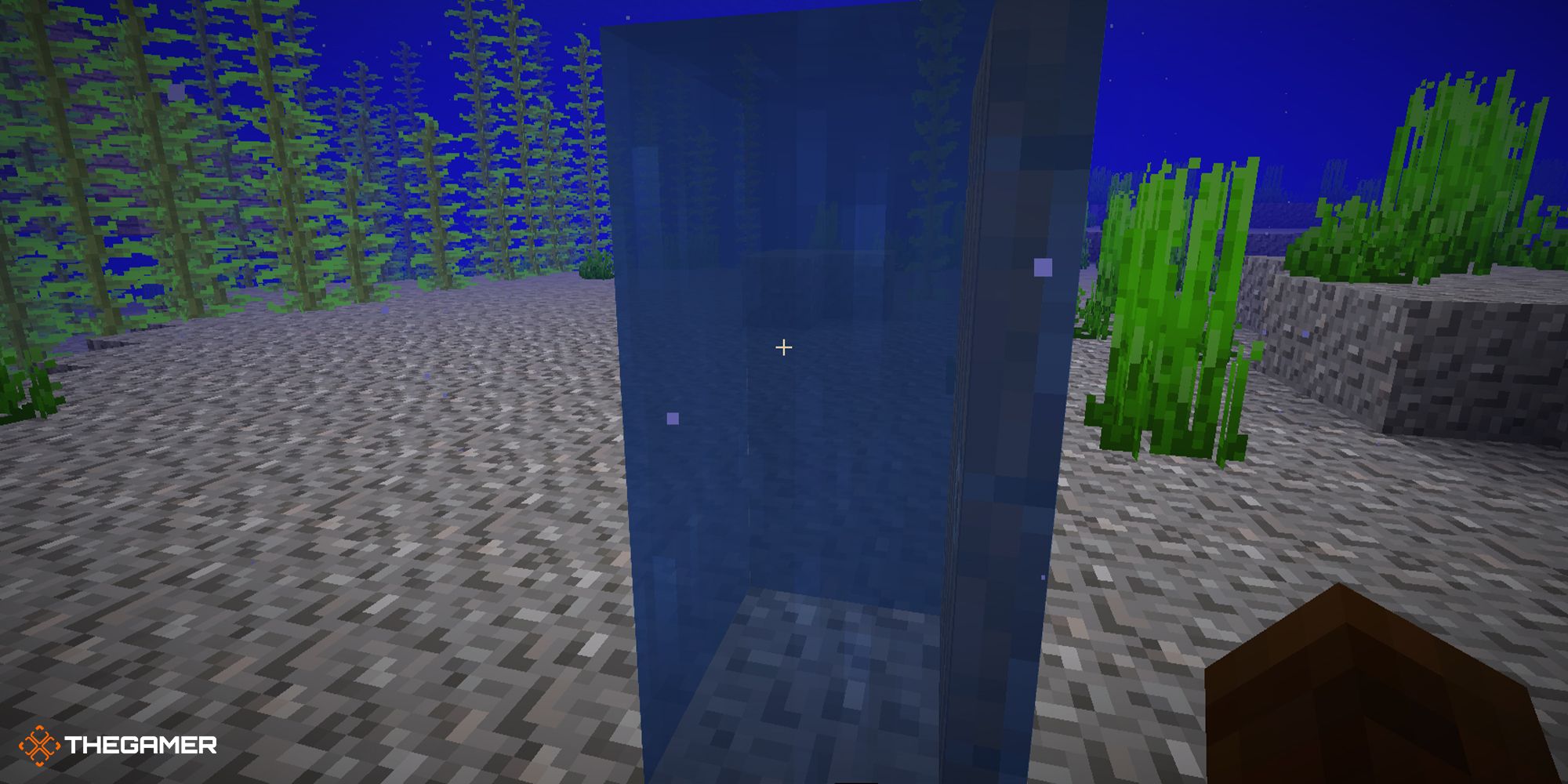 Minecraft - sign creating an airport underwater