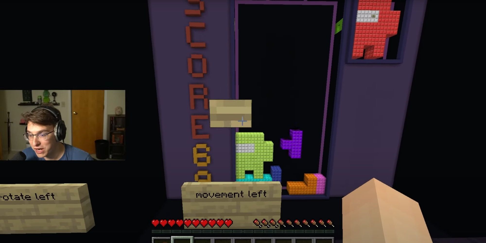 Minecrafter Makes Fully-Working Tetris Minigame Out Of Blocks