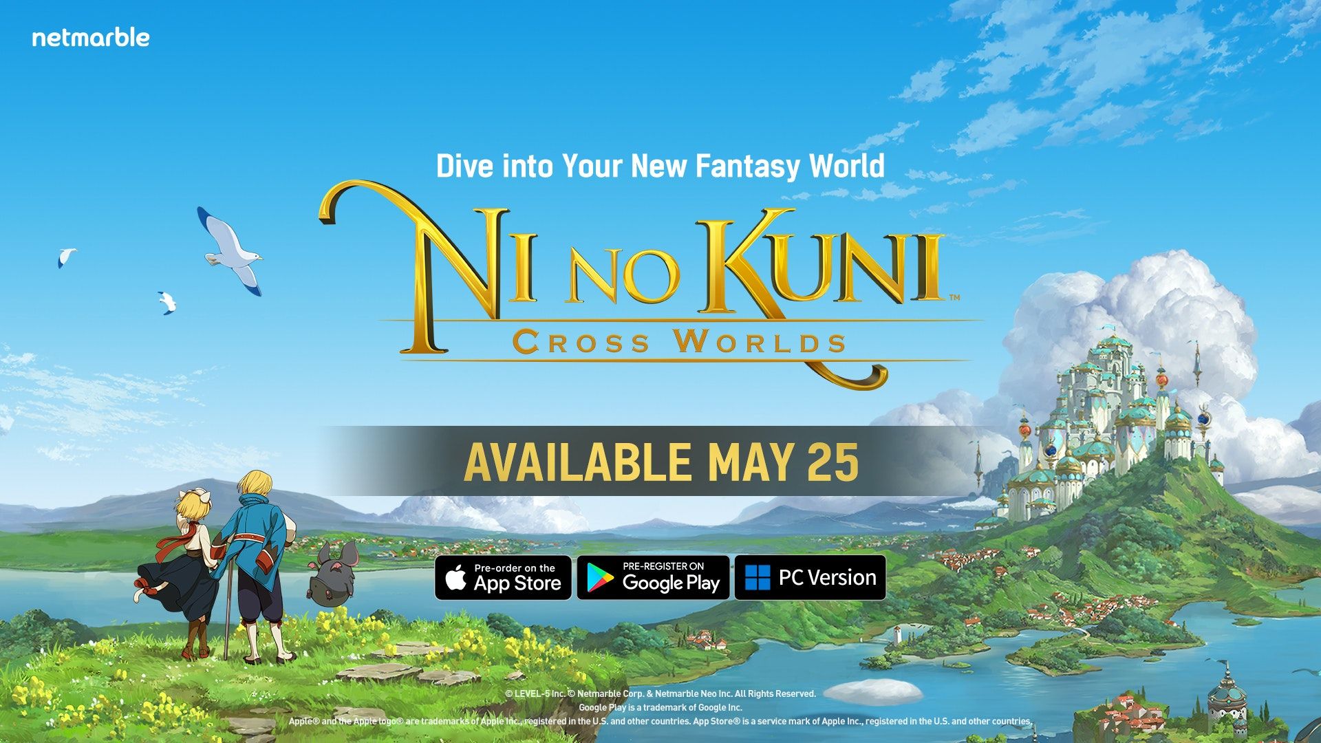 Ni no Kuni Cross Worlds - Launch Date Asset