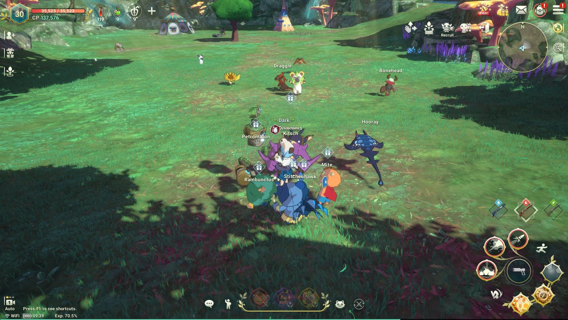 Ni no Kuni Cross Worlds receiving gifts from your familiars
