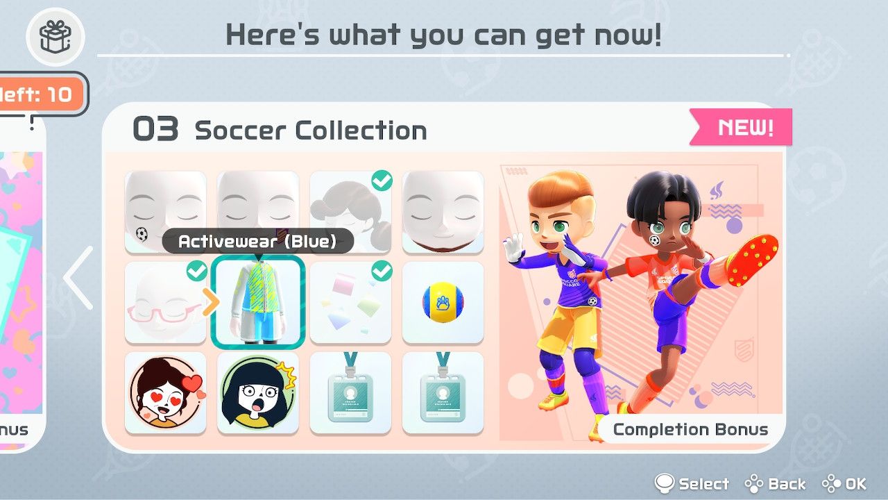 How To Get New Equipment And Cosmetics In Nintendo Switch Sports