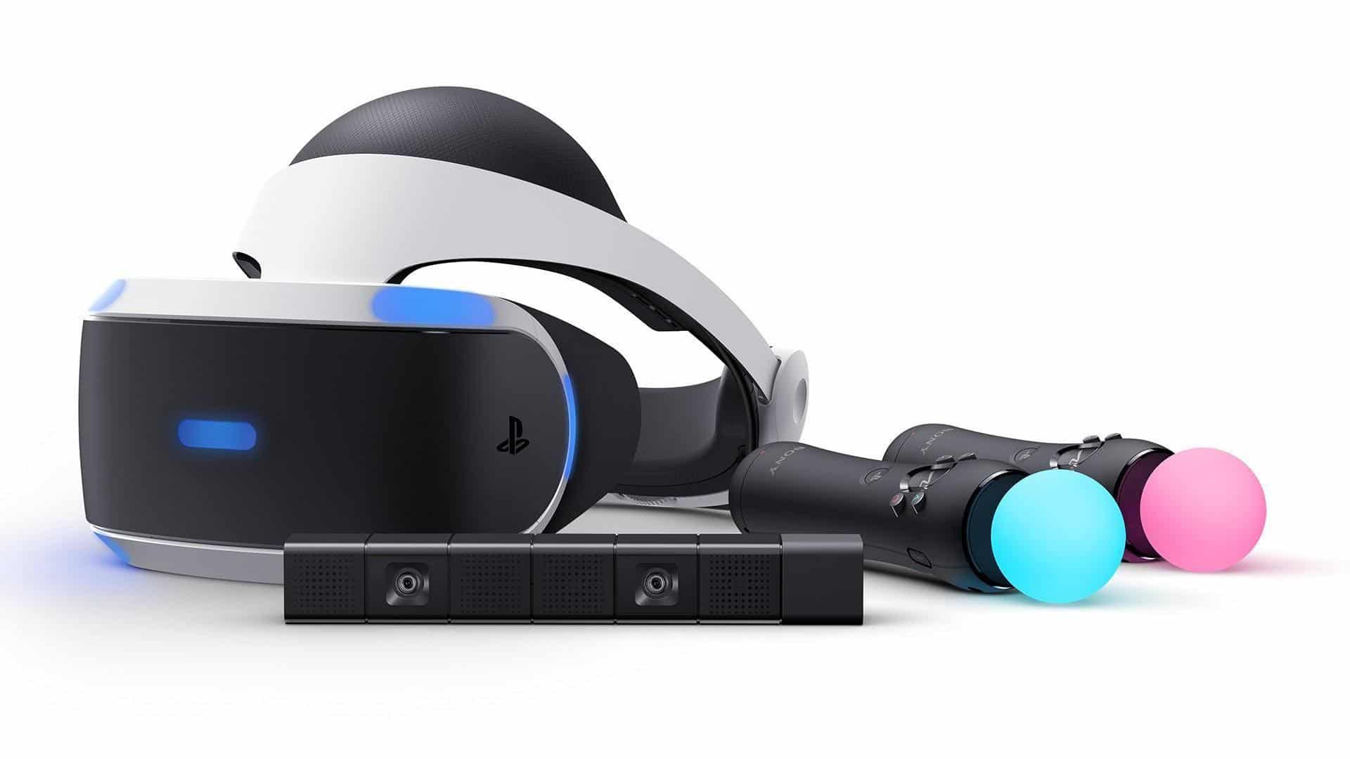 PSVR Headset, Camera, and PS Move