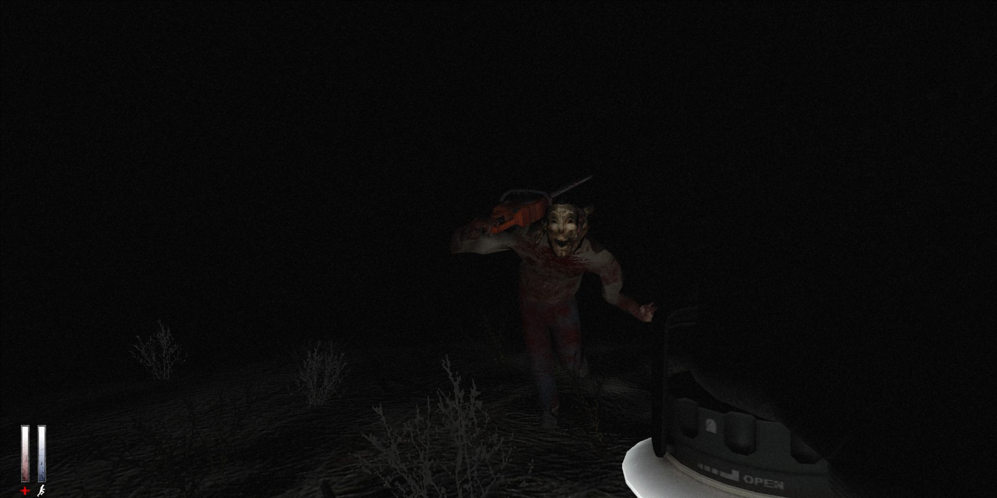Player Encountering Saw Crazy From Cry of Fear best free horror games on steam