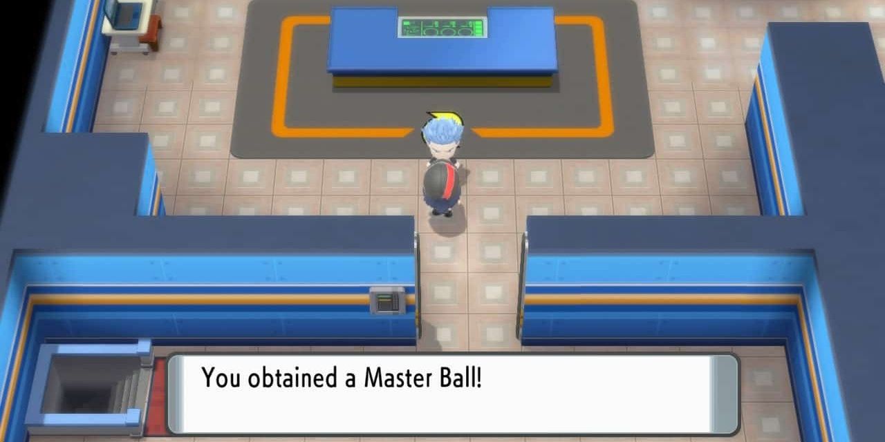 Pokemon Brilliant Diamond Master Ball received from Cyrus