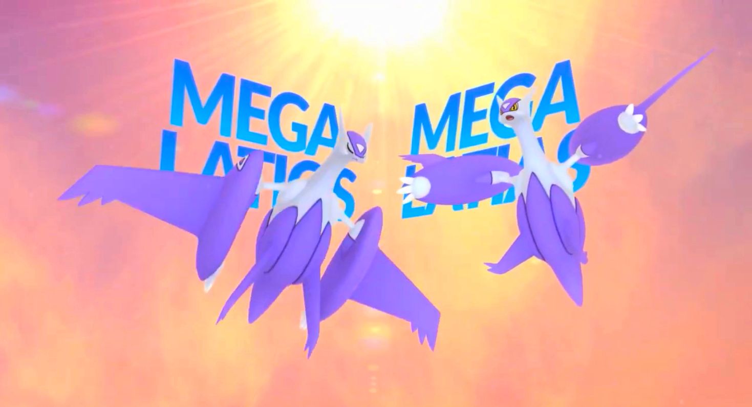 Mega Latias and Mega Latios from the Pokemon Go Air Adventures Event