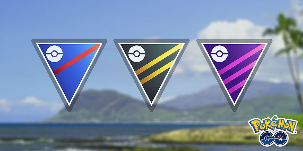 Three different Pokemon Go Battle League Emblems