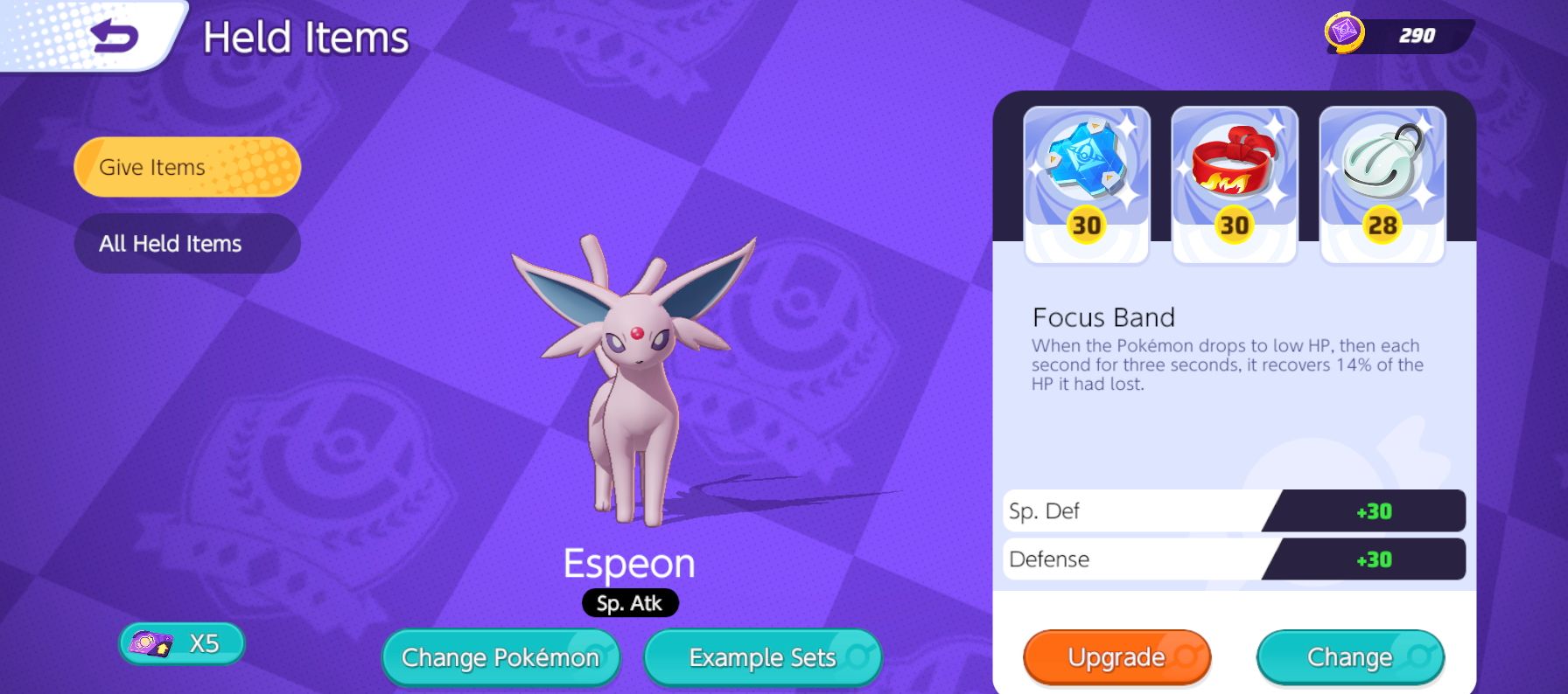 Espeon Assassin Build from Pokemon Unite