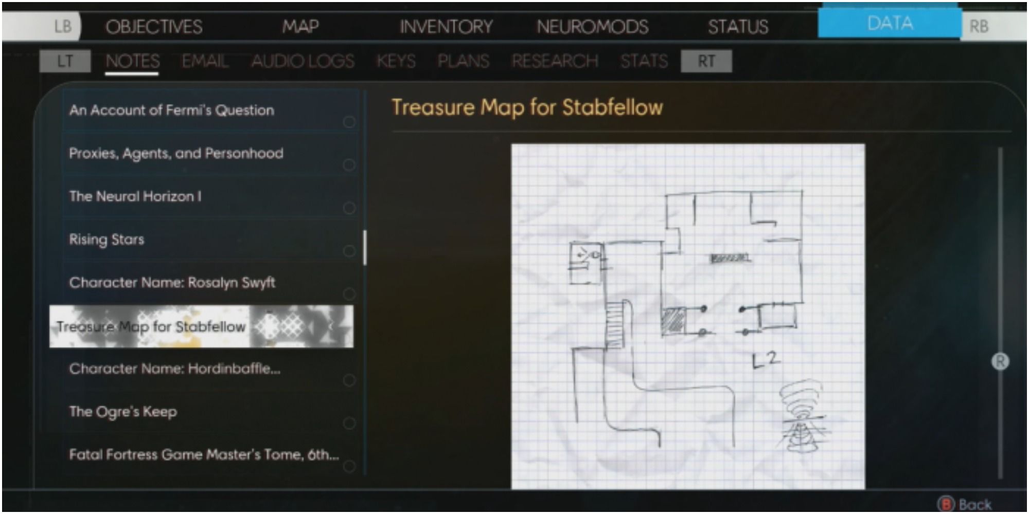 Prey - Elias Black's Fatal Fortress Map for Treasure Hunt sidequest