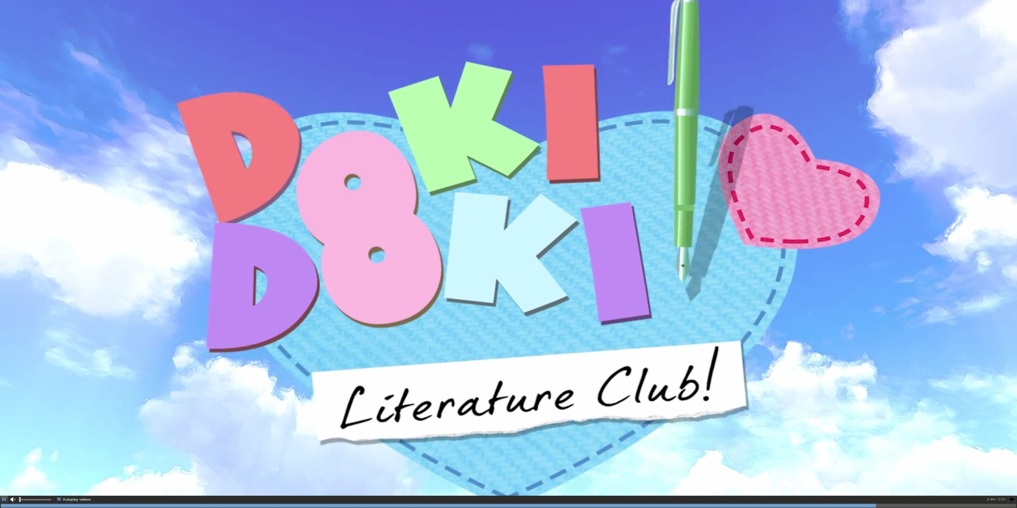 Promotional Art For Doki Doki Literature Club! best free horror games on steam