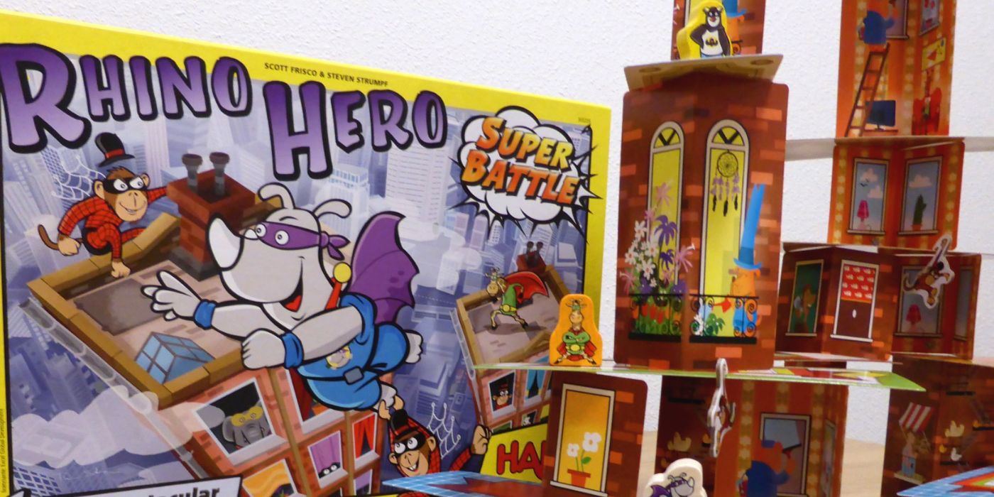 Rhino Hero Super Battle box and card tower