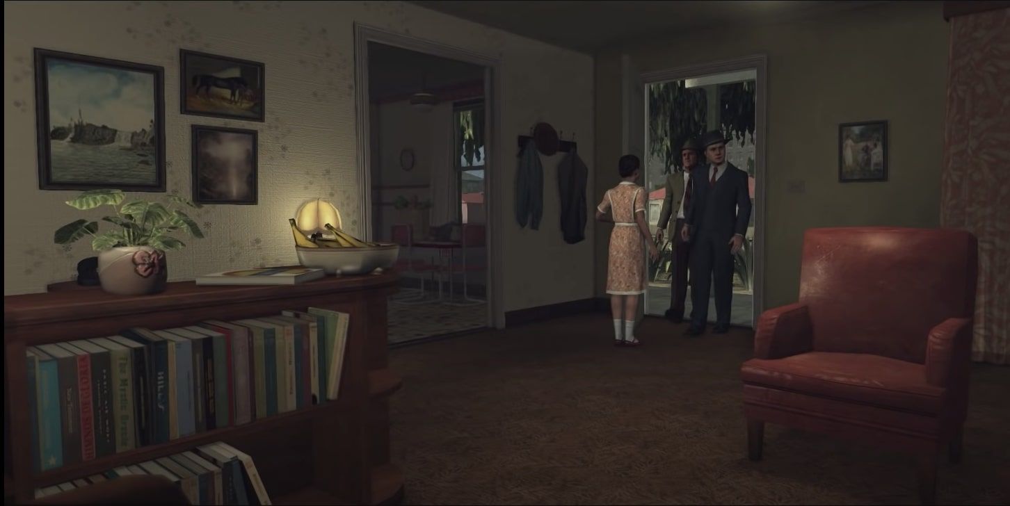 LA Noire Phelps and Galloway enter the Moller Residence