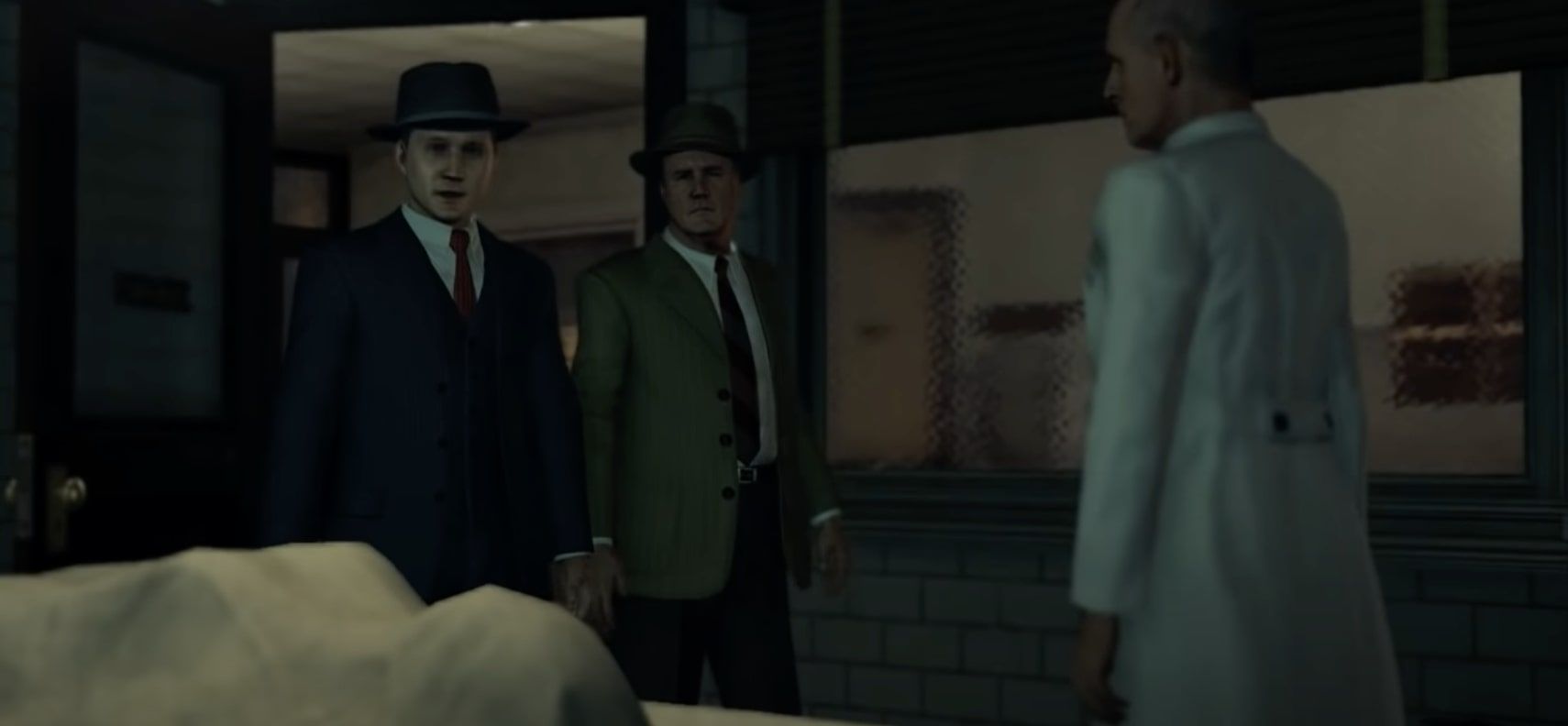 LA Noire Phelps and Galloway visit Carruthers at the morgue