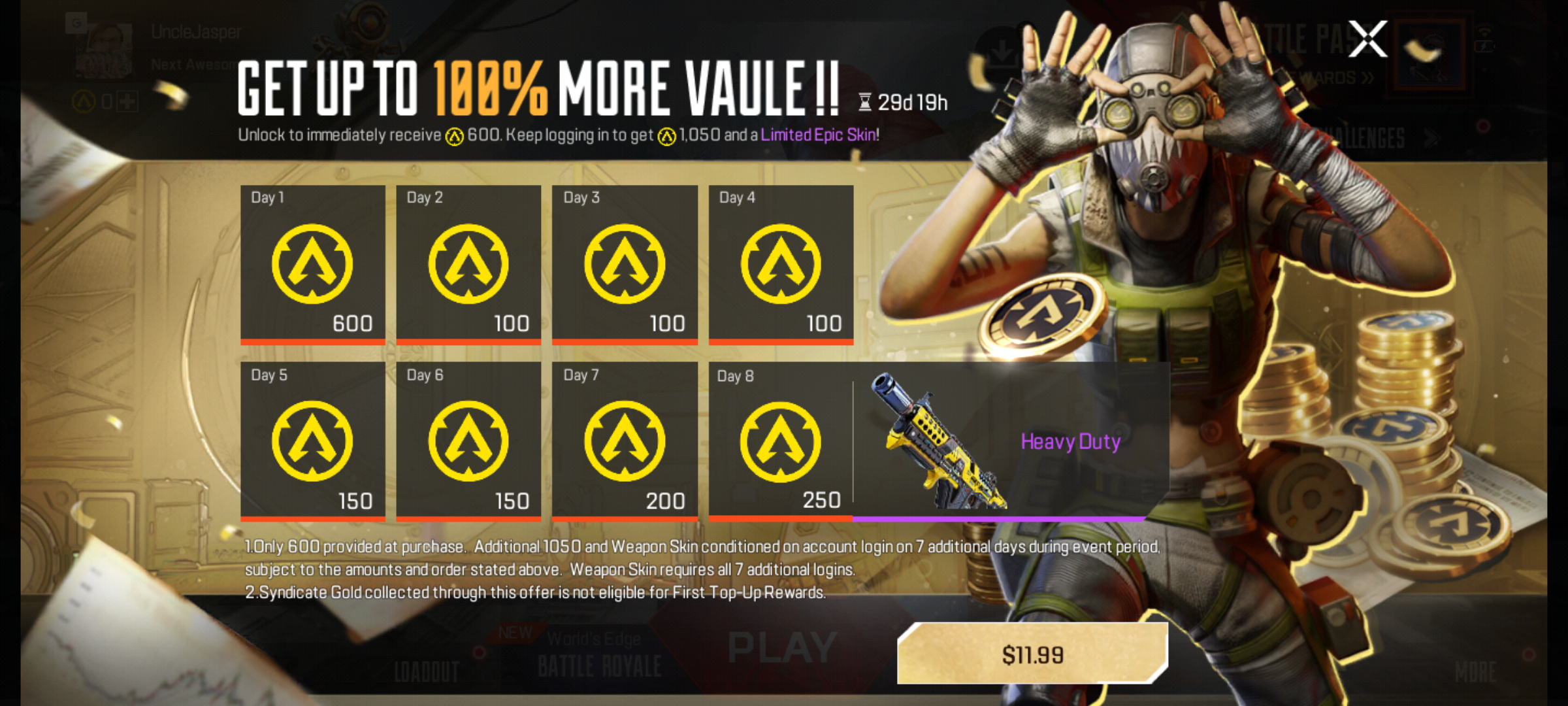 Apex Legends Mobile Paid Log-In