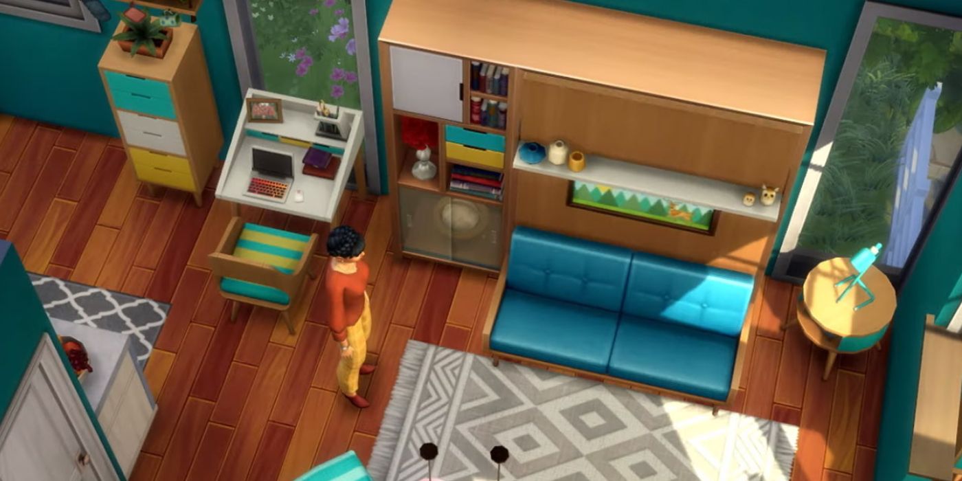 Sims 4 tiny living clutter house