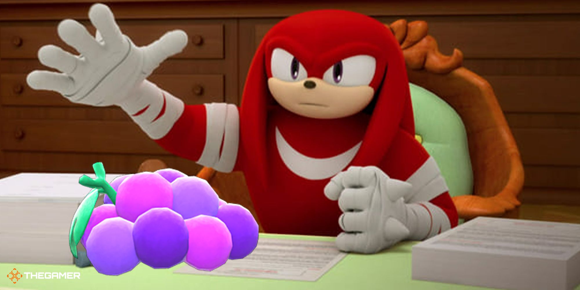 Sonic Boom - Knuckles and grapes
