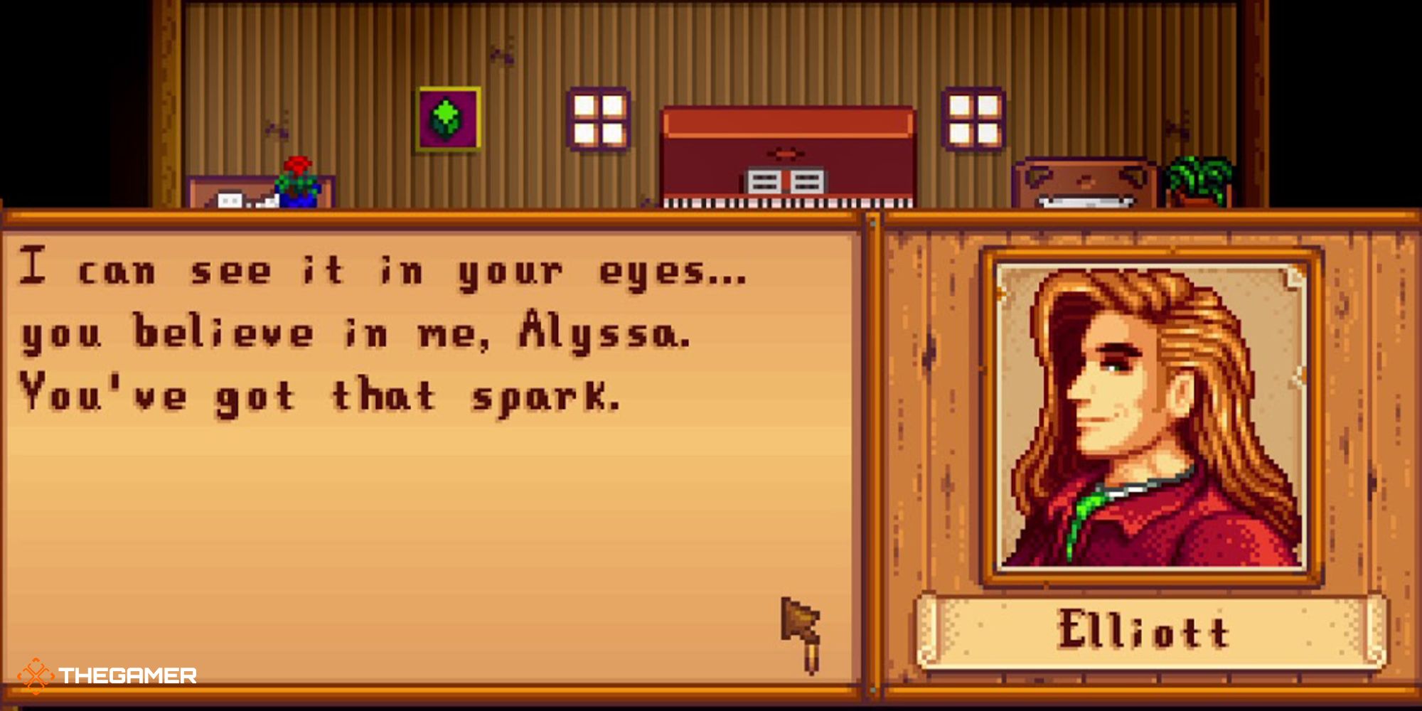 Stardew Valley - Elliott 2 hearts event