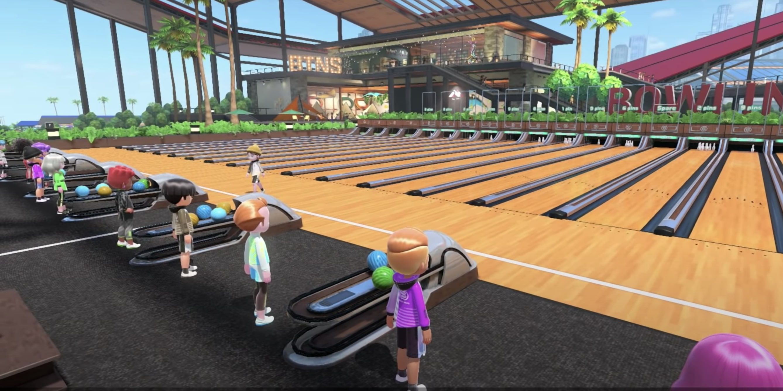 Switch Sports Bowling Online Gameplay Footage
