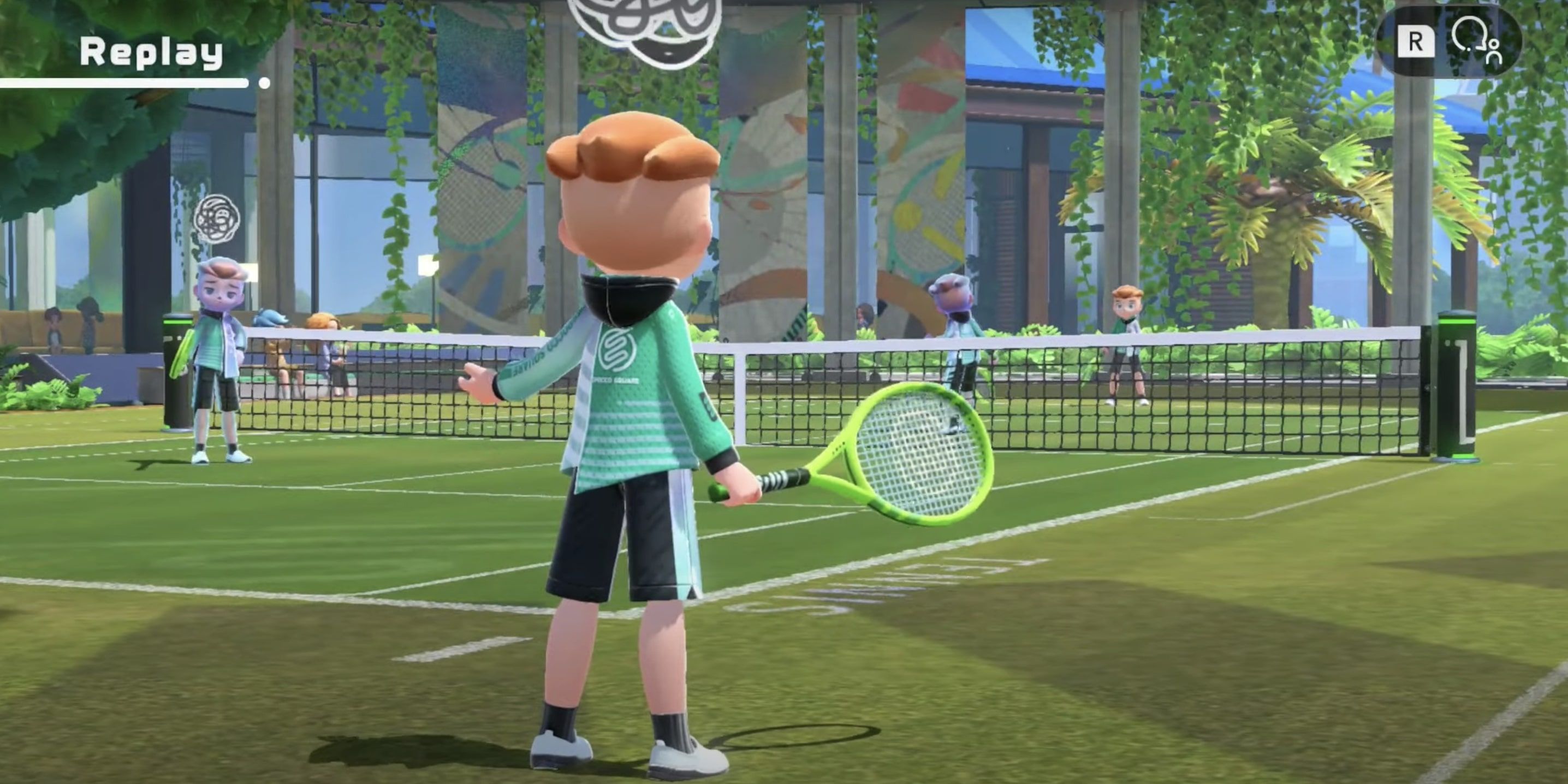 Switch Sports Tennis Gameplay