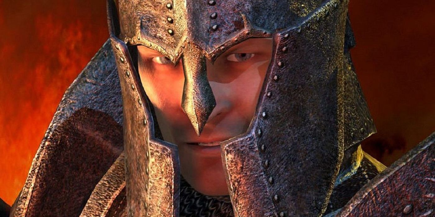 The Elder Scrolls Oblivion close up of imperial knight