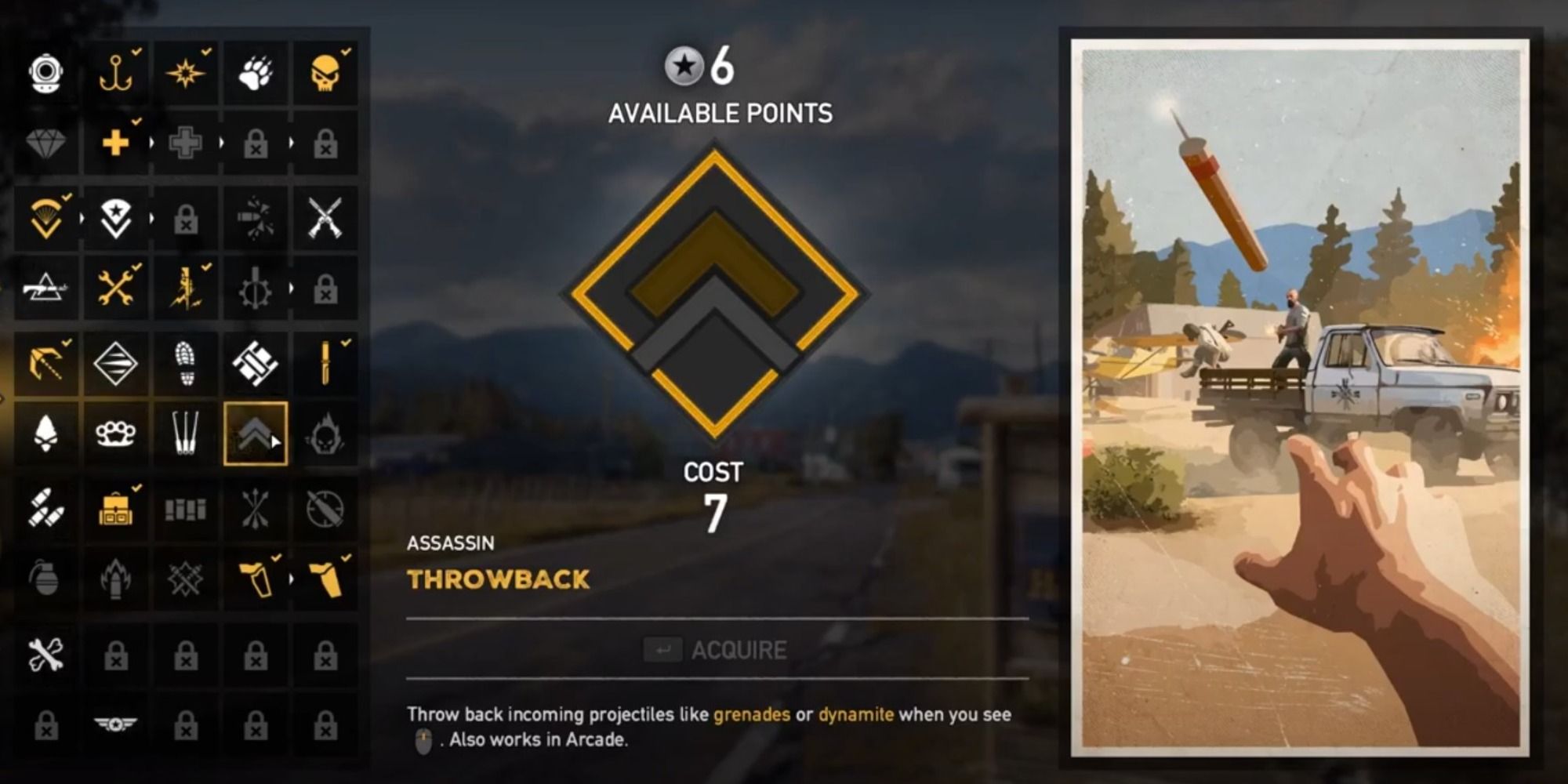 Throwback Perk description and image