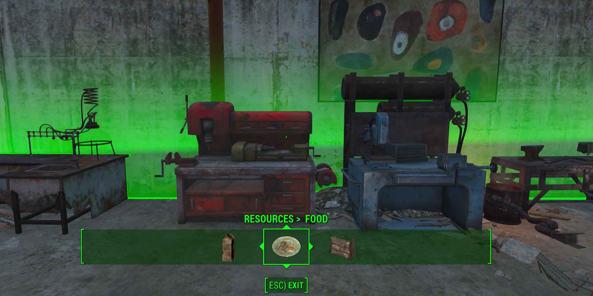 Using workbenches in Fallout 4