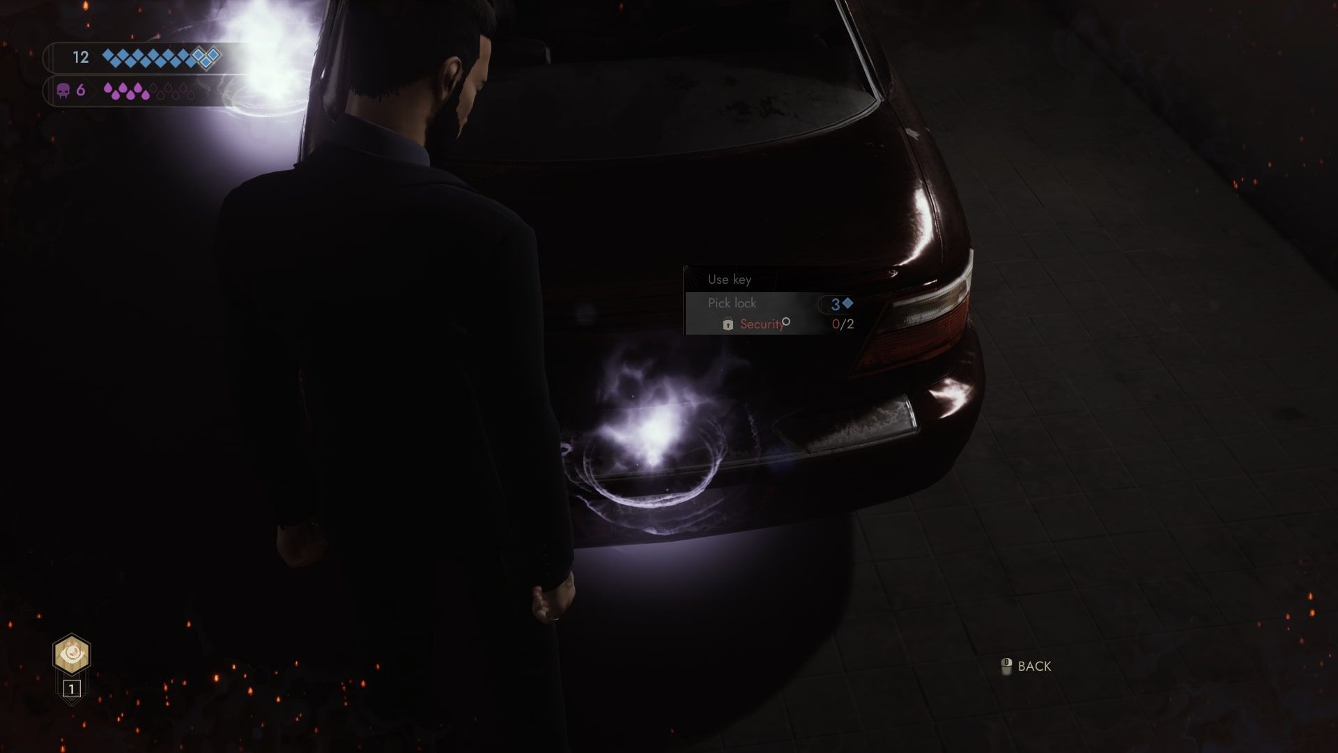 Vampire: The Masquerade - Swansong Galeb standing behind Wyatt's car