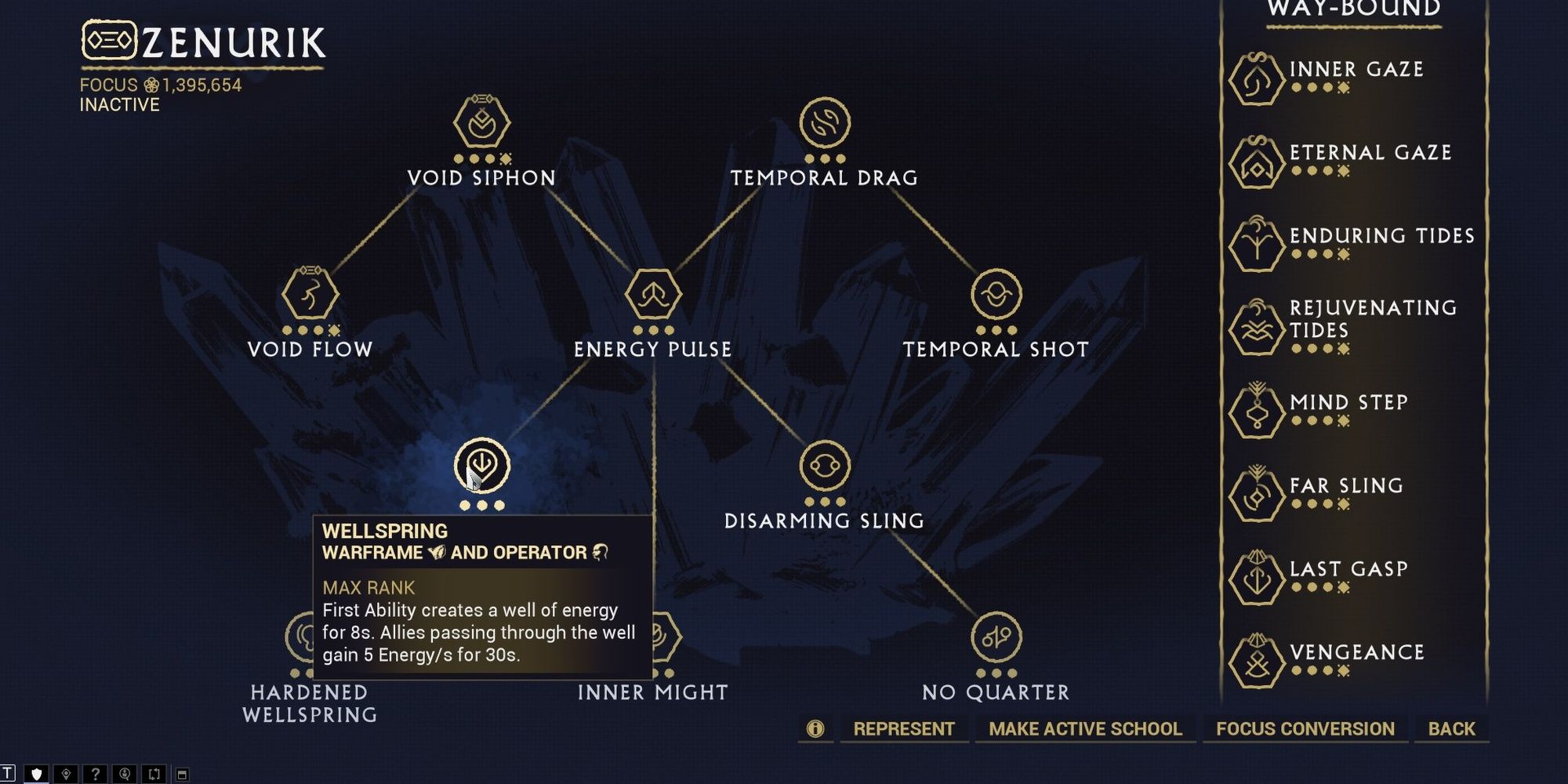 Warframe Wellspring Focus Ability