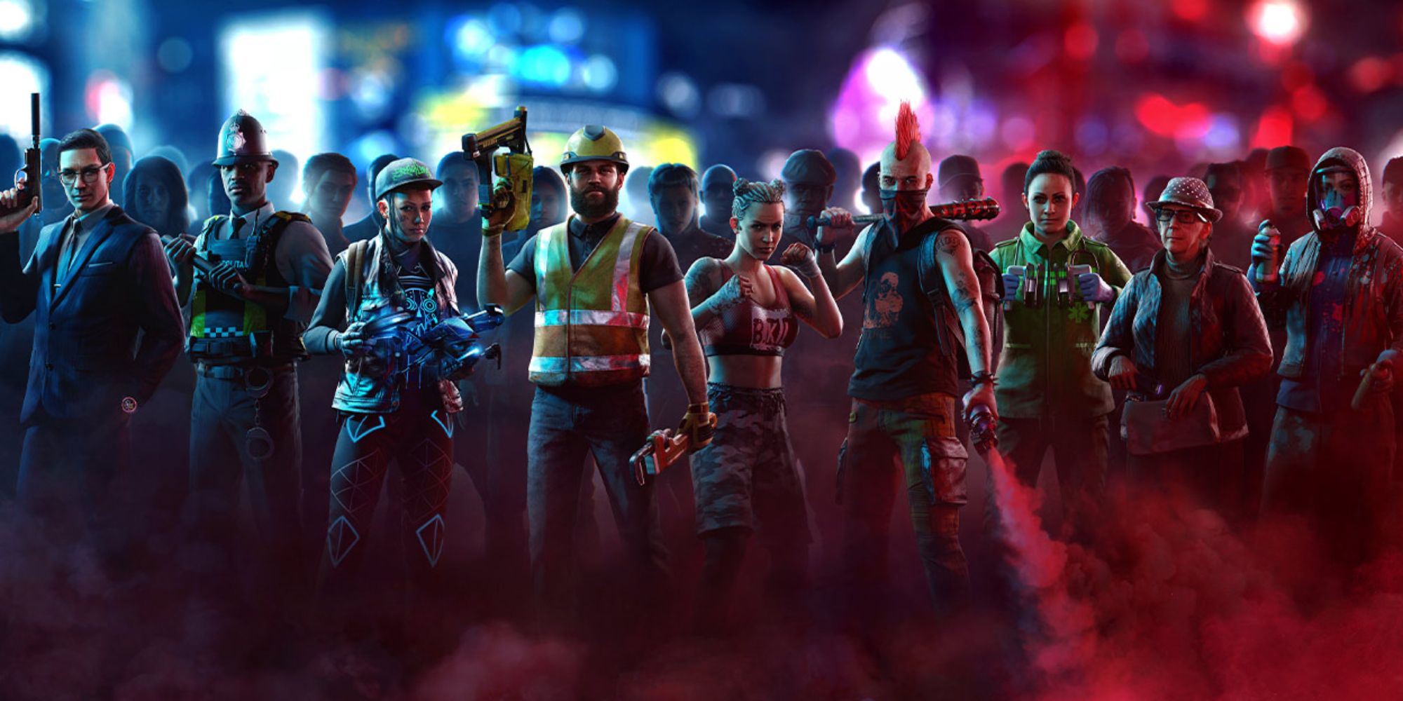Watch Dogs Legion Promo Shot Of DedSec Recruits
