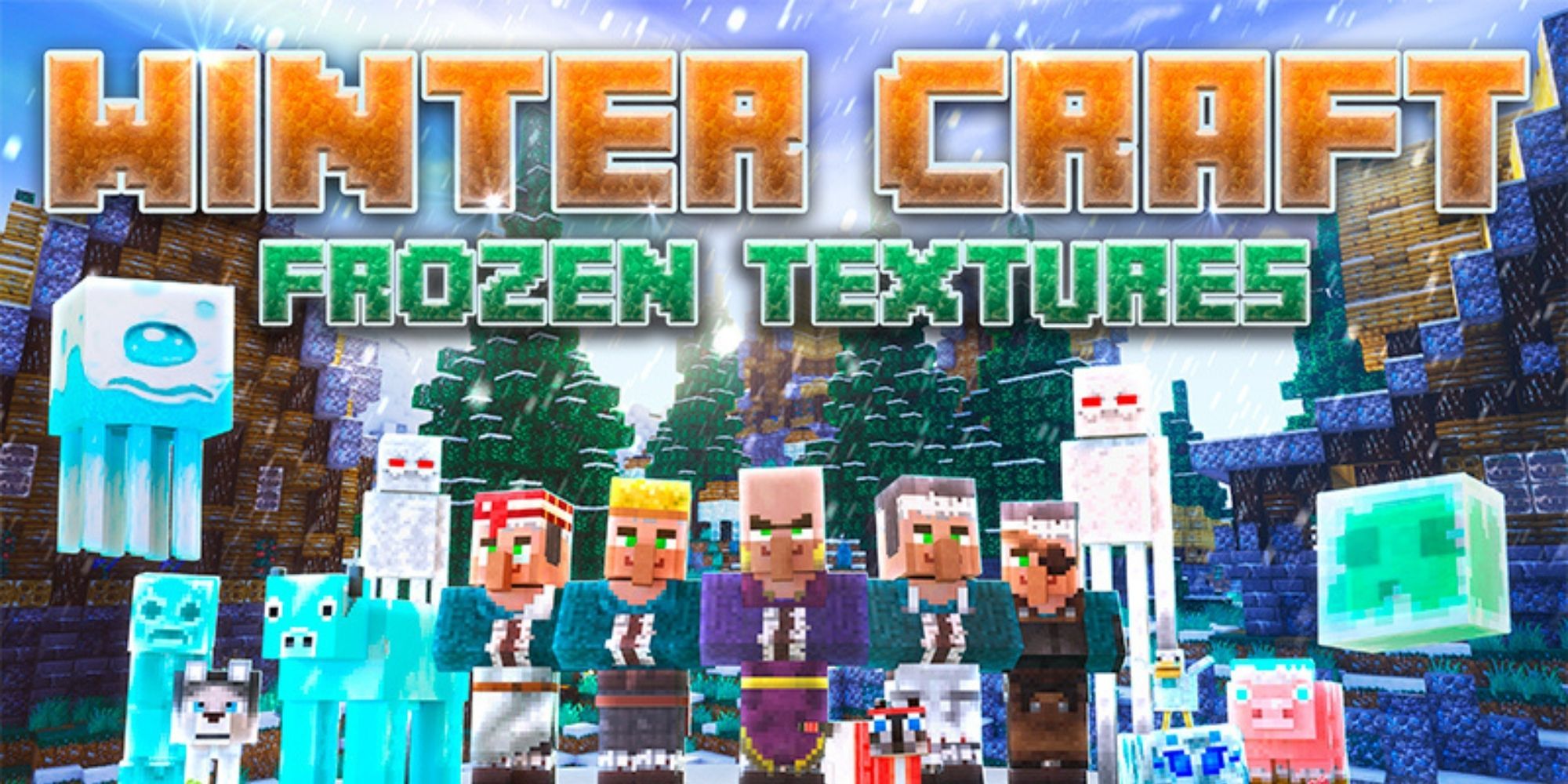 minecraft realms mobs and environment Winter Craft texture pack