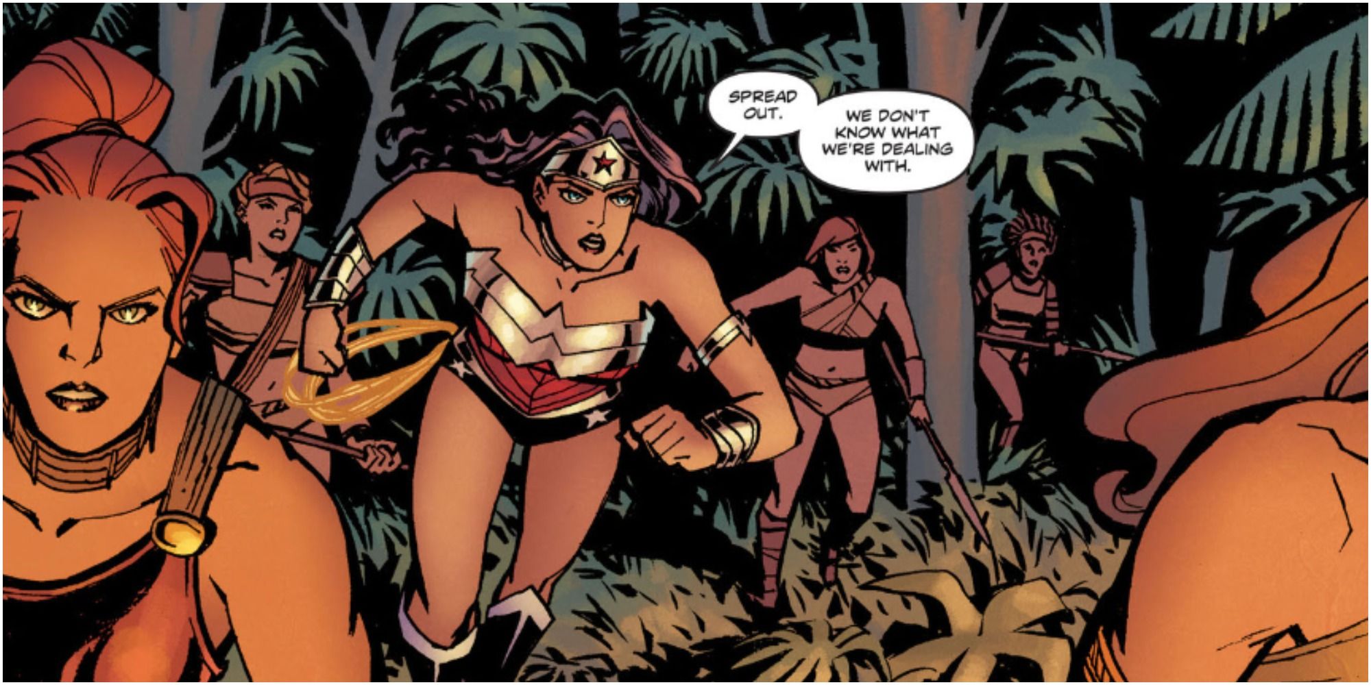 Wonder Woman and the Amazons Preparing For War