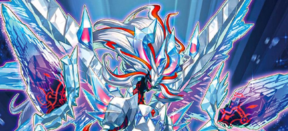 Yu-Gi-Oh card art for Mirrorjade The Iceblade Dragon