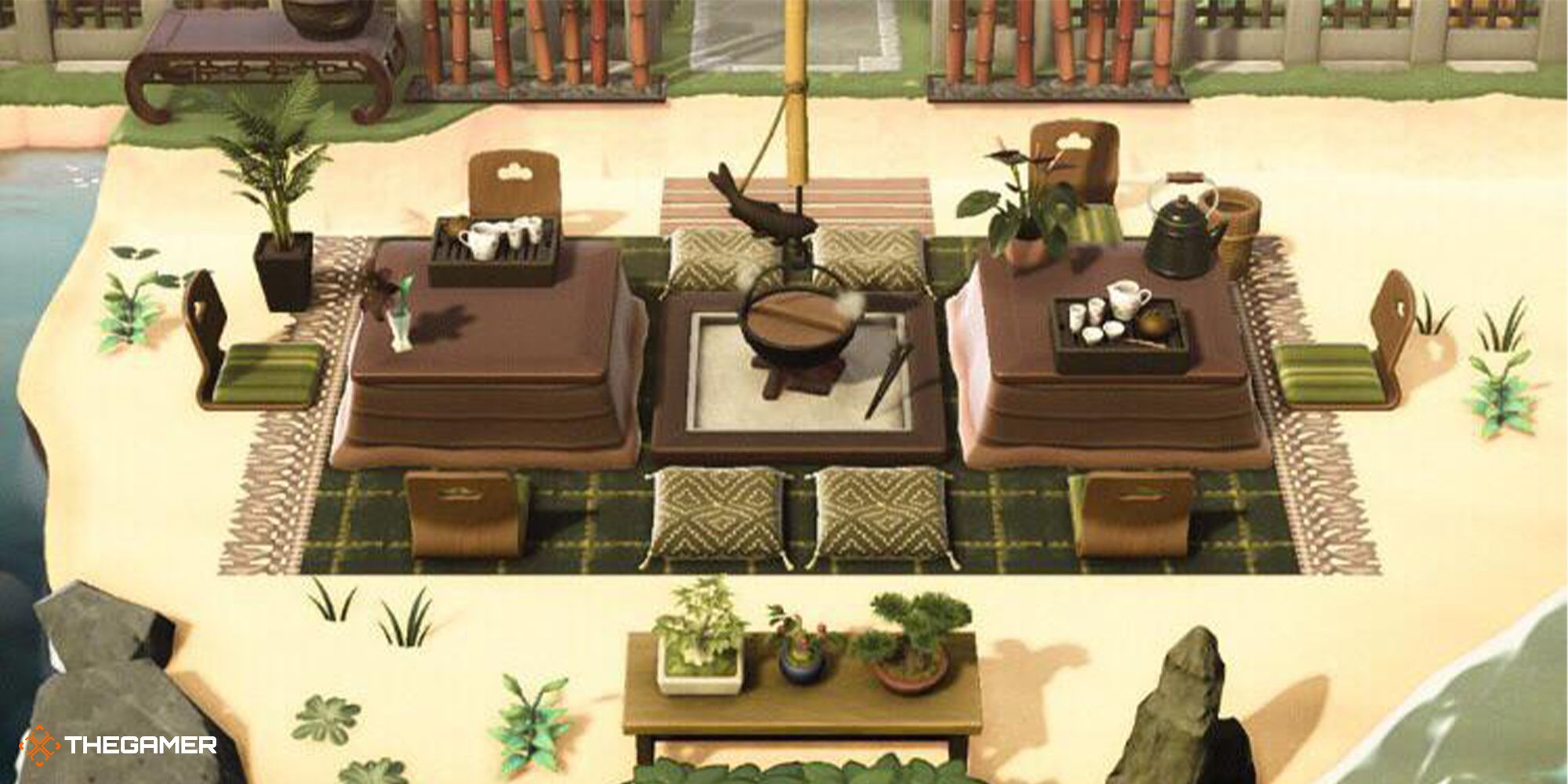 animal crossing new horizons - table and chairs 1