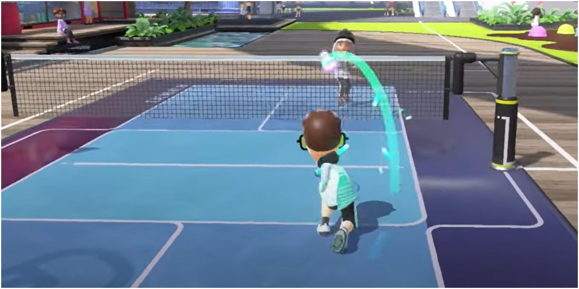 Nintendo Switch Sports Badminton Serve