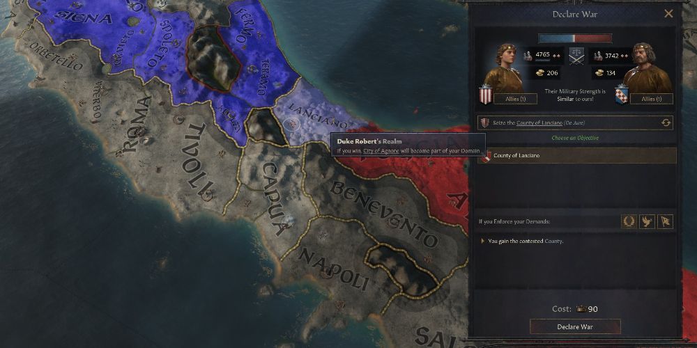 crusader kings 3 county de jure war